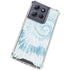 Blue and White Tie Dye Moto G Play 5G (2025) Clear Case